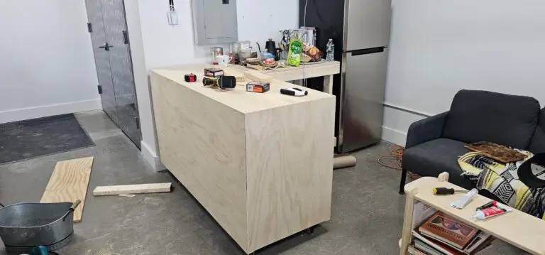 Johnny Handy handyman service Soccer Custom Built counter and table on wheels